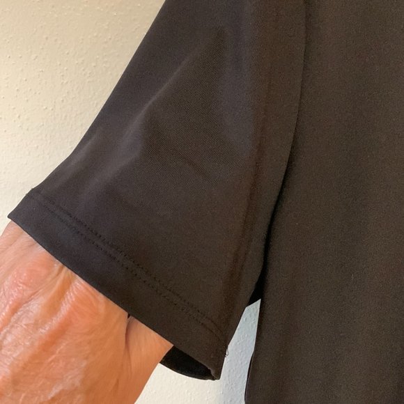 Susan Graver Essentials Designer Women's Black Top Short Sleeve Size XL - Picture 6 of 8